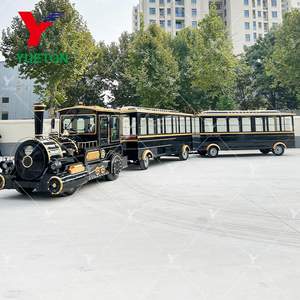 Train touristique diesel sans rails pour parc d'attractions extérieur, équipement de manège, à vendre - Product Image 3