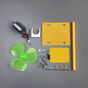 Mini Turbina Eólica Jia Bochen F5 0.09M de Plástico, Generador DIY para Experimentos de Física y Educación - Product Image 4