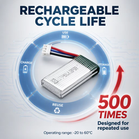 Batterie lithium-ion en pochette OEM à décharge élevée 3.7V 7.4V 220mAh 200mAh 25C 50C 80C pour voitures RC, drones et hélicoptères