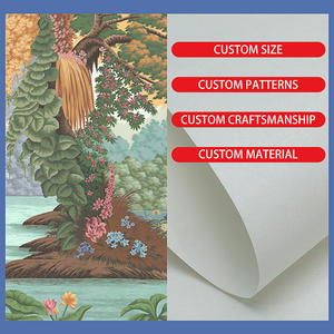 Carta da Parati con Dipinto a Olio di Paesaggio Toscana Vintage, Decorazione Murale Classica Europea per Soggiorno, Elegante Arredamento d'Interni - Product Image 6