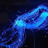 Fibres optiques LED PAAM End Glow Sparkle RGBW à mélange de couleurs, indice de protection IP68, dimmables, certifiées CE RoHS, garantie de 2 ans pour l'éclairage