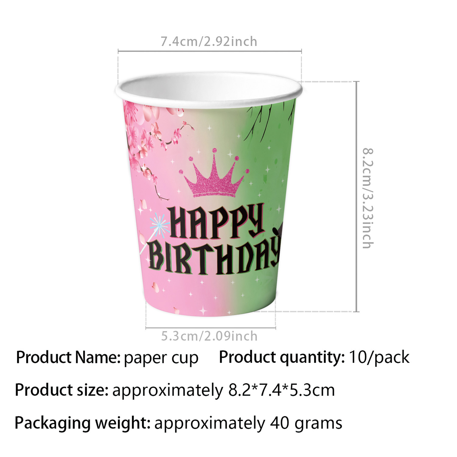 Vaso de papel 10 piezas