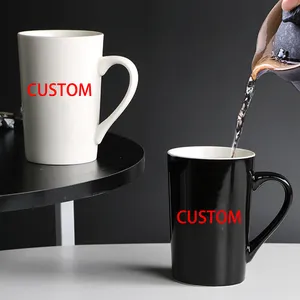 Premium Custom Taza De Cafe Thuis Cilindrische Draagbare Porseleinen Keramische Drank Water Cup Reizen Thee Koffie Mokken
