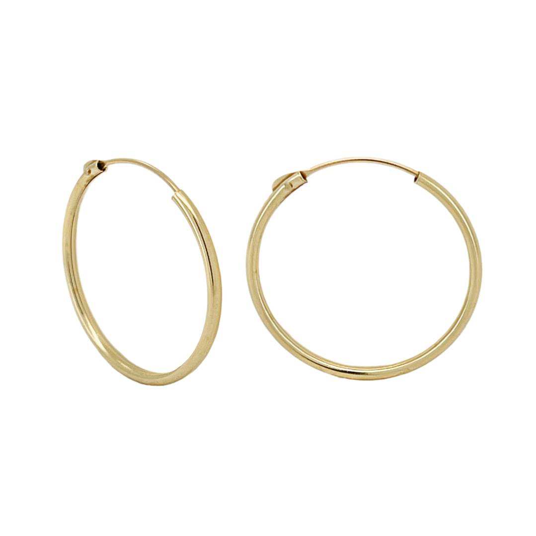 ต่างหูห่วงท่อ 1.20X20มม. ธรรมดา