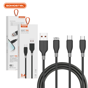 <span class=keywords><strong>Cable</strong></span> de Carga Rápida USB SOMOSTEL de Calidad Premium 2.4A para <span class=keywords><strong>iPhone</strong></span>, <span class=keywords><strong>Cable</strong></span> de Datos TPE Tipo <span class=keywords><strong>C</strong></span>, Carga Rápida - Product Image 4