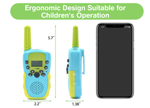 Radio Bidireccional Portátil, Walkie Talkie FM <span class=keywords><strong>de</strong></span> Largo Alcance, Resistente al Agua, Receptor <span class=keywords><strong>de</strong></span> Emergencia, Diseño <span class=keywords><strong>de</strong></span> Dibujos Animados con Patrón <span class=keywords><strong>de</strong></span> Rayas, Juguete - Product Image 3