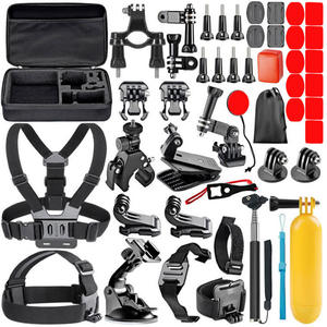 Kit de Accesorios para Cámara GoPro Osmo Action, 44 en 1, Palo Selfie, Palo de Flotación, Materiales Duraderos de PC, Metal, Vidrio Templado y Plástico - Product Image 3