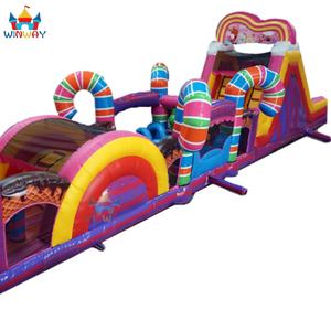 Nuevo Diseño de Pista de Obstáculos Inflable Candyland de 85 pies de Largo para Alquiler con Material de PVC de 0.55mm, Garantía de 3 Años y Logotipo Personalizado - Product Image 6