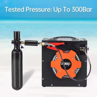 Compresseur de remplissage d'air portable DIDEEP de haute qualité pour ensemble de plongée monté sur véhicule, compatibilité 110V/220V/12V, pression maximale 4500 PSI
