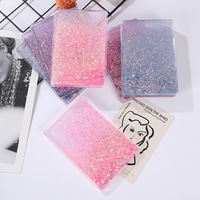 Porte-clés tendance en acrylique personnalisé avec photo numérique, impression UV, paillettes dégradées, léger et à la mode