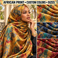 Foulard Hijab Long Imprimé en Gros pour Femmes Musulmanes – Châle de Couverture Tête Tendance au Design Personnalisé