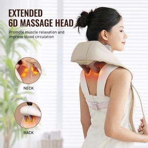 2024 Electric Heating Relaxer 4 Key Kneading <b>Neck</b> <b>Massager</b> Shawl Pure Acupressure <b>Neck</b> & <b>Shoulder</b> <b>Massager</b> Portable <b>Massager</b> - Product Image 5