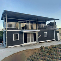 Maisons préfabriquées en acier sur mesure, 3-4 chambres, conteneurs de 40 pieds, maisons de luxe en kit, 2 étages, design moderne, certifiées ISO9001