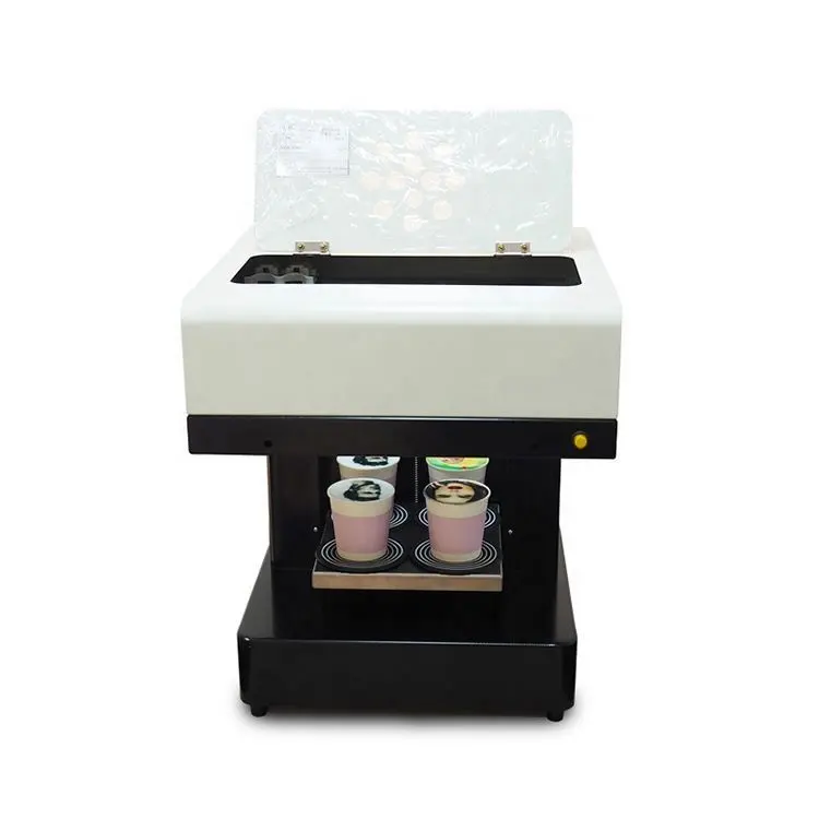 China Leverancier Food Cake Cookie 3d Koffie Printer/Eetbare Inkt Voedsel Afdrukken Selfie Koffie Printer