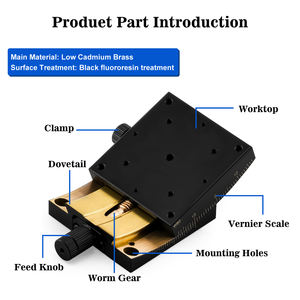 Diacion GTX25-35 TX-axis kırlangıç sonsuz dişli besleme yüksek yük kapasitesi optik ayar manuel gonyometresi lineer kılavuz blokları - Product Image 3