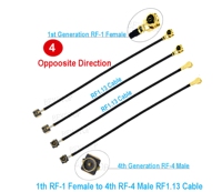 RF-1 RF mâle à RF-1 femelle/MHF-4 femelle Jack Pigtail RF1.13 / RF0.81 RF Jumper Extension Cable Cord