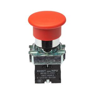Chint Push <b>Button</b> Switch NP2-BC31 35mm Start 41mm Stop 45mm Metal Head 22mm Self-Reset Opening Plastic Material 6A Max. 12V - Product Image 2