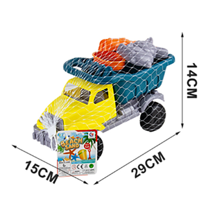 Ensemble de jouets de plage d'été pour enfants avec camion benne, moules à sable et pelles, jeux de sable en plastique pour enfants et tout-petits, cadeau - Product Image 6