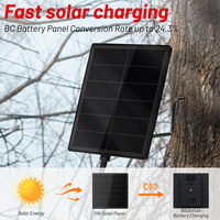 D5 5W étanche powerbank verre trempé mini panneau solaire avec port de type c pour caméra de vidéosurveillance extérieure pour Meshtastic Node Lora iot