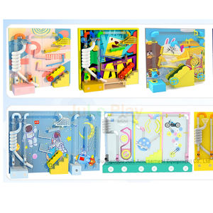 Jouer à des jeux muraux mur sensoriel avec musique balle fosse Puzzle jeux muraux aire de jeux intérieure pour enfants jeu de balle - Product Image 4