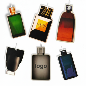 Ambientador de Papel para <span class=keywords><strong>Auto</strong></span> con Aroma Cítrico de Lujo y Larga Duración, con Logotipo Personalizado, Fragancia Natural, Colgante, para Marca y Mercado - Product Image 3