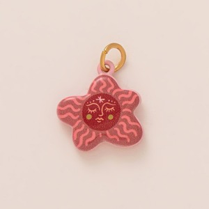 Collares de cadena de latón pintados a mano con motivos botánicos vibrantes, colgante de amor, nuevo conjunto de joyería artesanal DIY - Product Image 4