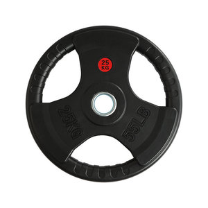 Plaques de musculation en <span class=keywords><strong>fonte</strong></span> de fer recouvertes de caoutchouc avec un grand trou de 5 cm pour l'équipement de musculation - Product Image 4
