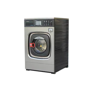 Máquina de lavar roupa industrial Ce Extrator de roupa comercial com tela sensível ao toque de montagem suave 20Kilos usada em hotéis