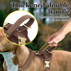 Harga Pabrik Grosir Harness Anjing Bertatahkan Kulit Pu Tahan Lama Kelas Atas - Product Image 6