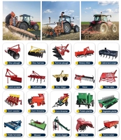 Tracteur agricole miniature avec cabine, 50HP, 80HP, 100HP, fourni directement par le fabricant