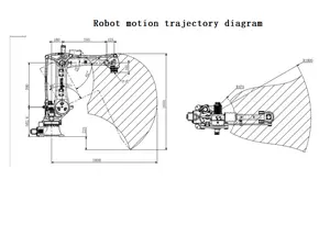 ऑटो इंटेलिजेंट स्टैकिंग रोबोट आर्म BRTIRPZ1825A औद्योगिक रोबोट बोरुंटे रोबोट आर्म