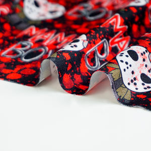 Tela de seda de satén de poliéster 100% con múltiples flores de dibujos animados con impresión digital suave MOQ bajo en stock para ropa - Product Image 5