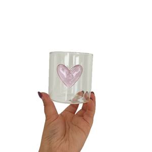 Vasos de Vidrio de Borosilicato Alto con Forma de Corazón para Vino y Champán - Product Image 1
