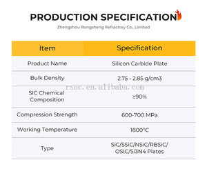 <span class=keywords><strong>Plaque</strong></span> perforée en carbure de silicium (SiSiC) sinterisé à liaison nitridée Rongsheng pour meubles de four céramique - Product Image 3