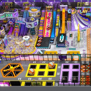 Custom Commercial Kids Interactive Indoor Playground Neon Space Theme Soft Play Naughty Castle Center - Product Image 1