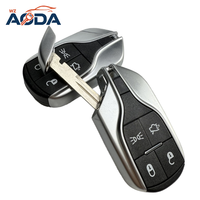 Coque de clé de voiture intelligente de haute qualité à 4 boutons, remplacement de coque de clé de voiture pour Maserati
