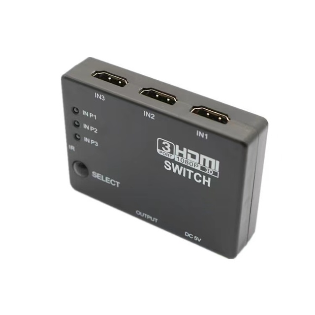 3-in-1 4K*2K HDMI Switch with 3 out Ports 4K HD Switch 3 Port for HDTV Use Audio