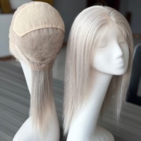 Perruque 2026 Noblest 100% Cheveux Humains, Dentelle Suisse Complète, pour Femme, Nœuds Simples, Aspect Cuir Chevelu Naturel, Luxe Blond Platine Glacé