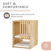 Jaula Moderna de Madera Maciza de 2 Niveles con Vidrio para Gatos, Transpirable, con Cojines Lavables, Venta al por Mayor de Fábrica, Pedidos a Granel OEM