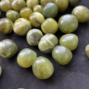 Natural Crystal Tumble <strong>Stone</strong> Healing Gemstone Green Xiuyan <strong>Jade</strong> Tumble <strong>Stone</strong> for Decoration - Product Image 6