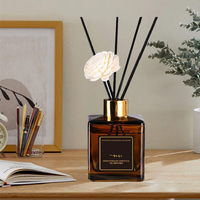 Diffuseur de parfum d'intérieur 200 ml avec bâtonnets – Parfum longue durée pour la purification de l'air intérieur, éliminateur d'odeurs, désodorisant sans flamme