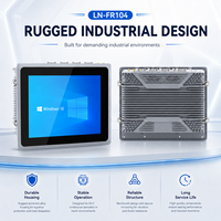 Computadora con Pantalla Táctil de 10.4 Pulgadas Sin Ventilador, Doble LAN, COM, USB para Terminal de Fábrica Inteligente, Compatible con Windows y Linux, PC Industrial