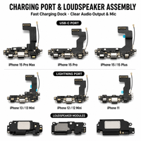 Kit complet de plaques de fixation métalliques pour réparation et remplacement des iPhone 6, 6 Plus, 6S, 6S Plus, 7, 7 Plus, 8, 8 Plus, X