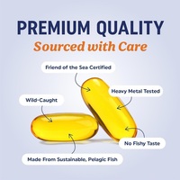 Huile de poisson Oméga 3 3600mg EPA DHA en capsules molles, complément alimentaire, marque privée, supplément d'huile de poisson