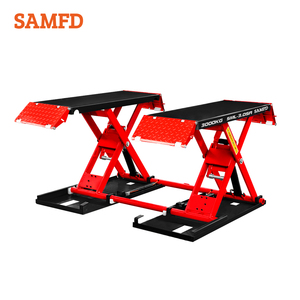 SAMFD 1.2m Mid Rise Small Automotive Mobile Scissor <span class=keywords><strong>Lift</strong></span> Movable Scissor Car <span class=keywords><strong>Lift</strong></span> Hoist (Pengangkat Mobil Gunting Bergerak Otomatis Kecil Tinggi Sedang 1.2m) - Product Image 2