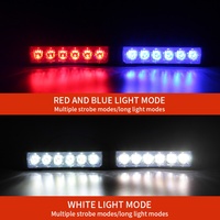 Kit de feux stroboscopiques 4 en 1 pour voiture, super lumineux, barre de signalisation latérale pour voiture, camion