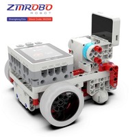 Kit de Robot ZMROBO V3 con Sensores, Motores, Software de Construcción de Ladrillos, Batería de Litio, EN71, Robots Educativos de Dibujos Animados con IA para Niños