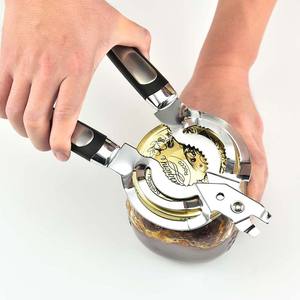 Abrelatas multifuncional de acero inoxidable con abridor de botellas para una apertura y elevación fáciles, diseño de forma irregular - Product Image 4