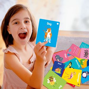 50 pièces cartes d'<span class=keywords><strong>animaux</strong></span> ferme/sauvage/<span class=keywords><strong>animaux</strong></span> marins Flashcards Montessori & Science jouets éducatifs apprentissage préscolaire pour les tout-petits enfants - Product Image 1