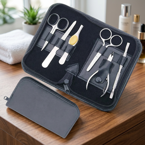 6 In 1 Stainless Steel Nail <b>Kit</b> <b>Manicure</b> Tool Set Portable Bag Classic Style High Quality Customized <b>Manicure</b> Instruments - Product Image 3